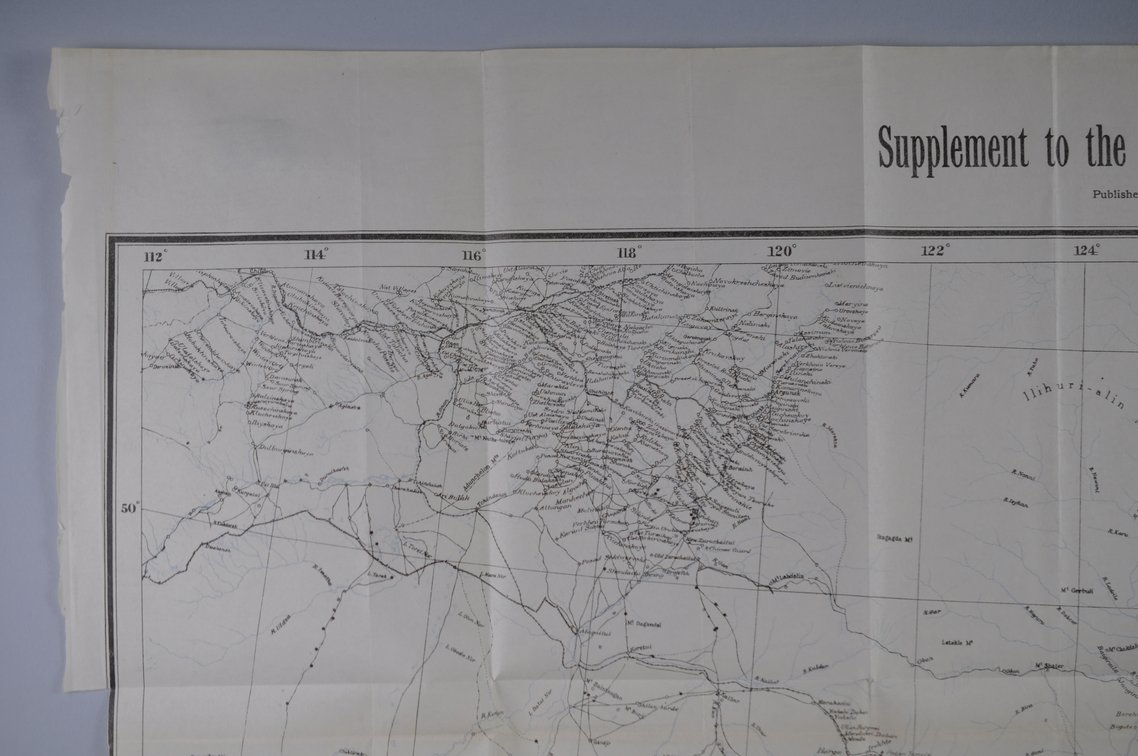 National Geographic Map of Manchuria and Korea 1904