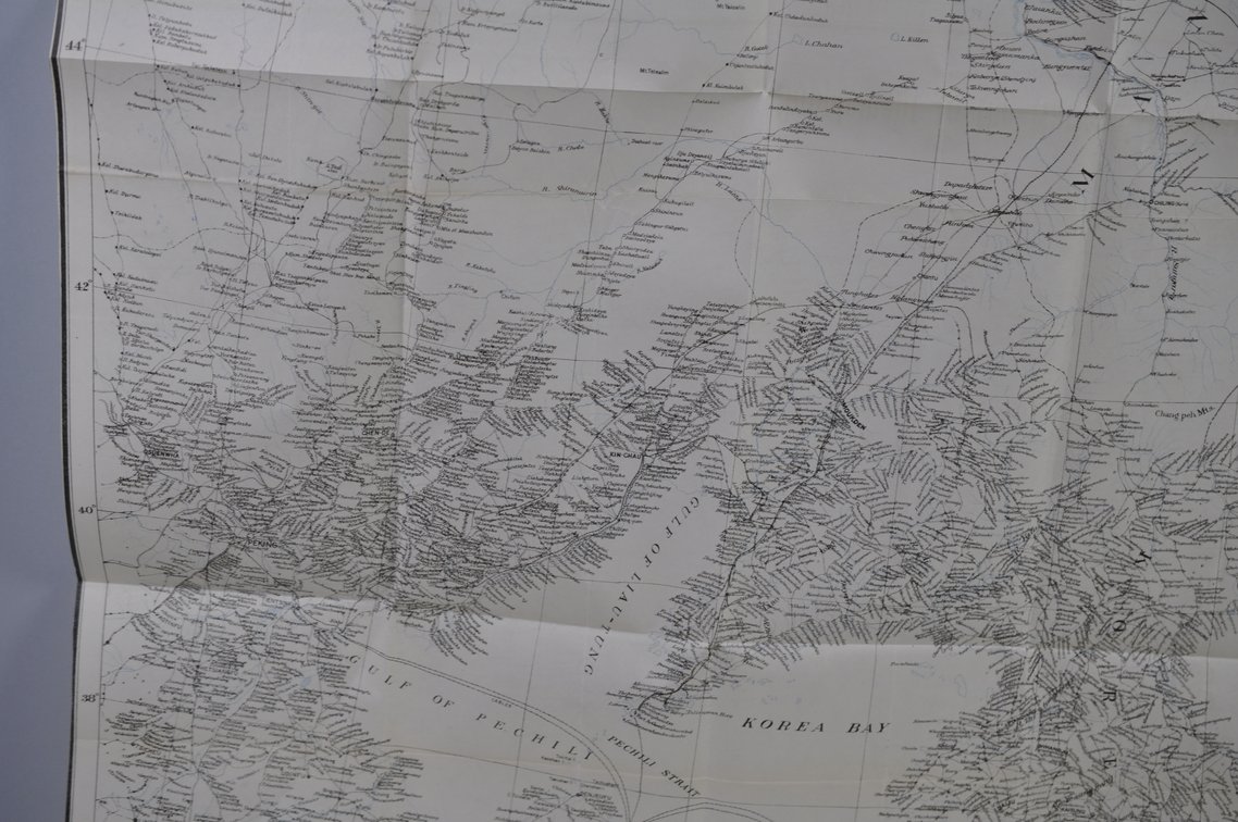 National Geographic Map of Manchuria and Korea 1904