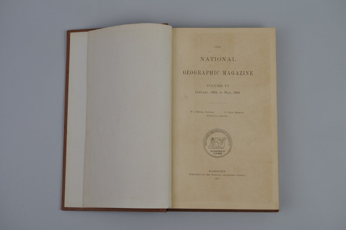 Vol. VI January 1894 - May 1895 National Geographic Book