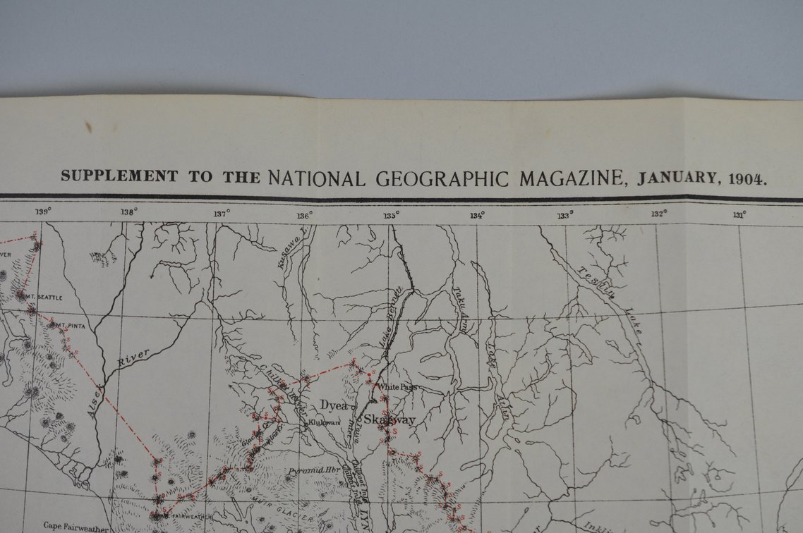 National Geographic Map of Alaska Boundary Tribunal 1904