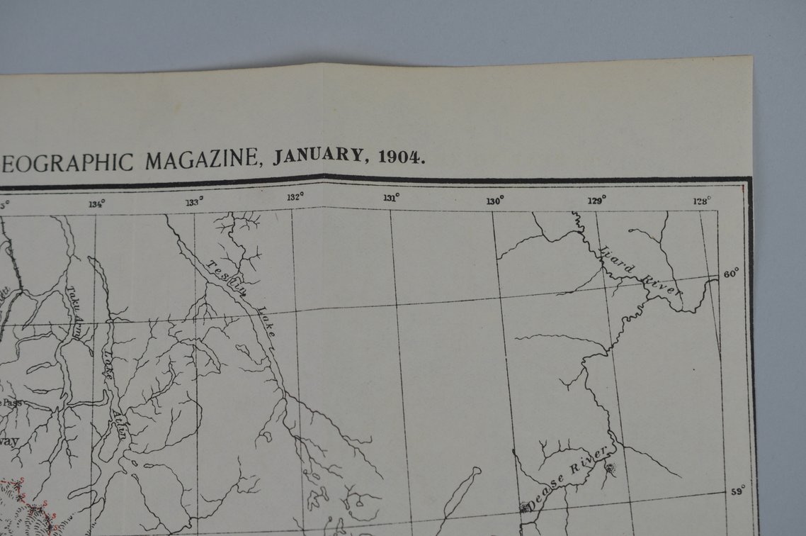 National Geographic Map of Alaska Boundary Tribunal 1904