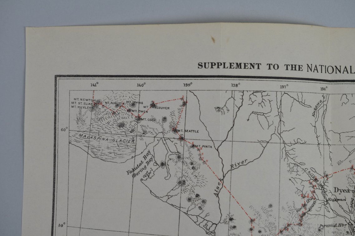 National Geographic Map of Alaska Boundary Tribunal 1904