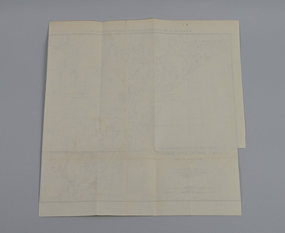 National Geographic Map of Alaska Boundary Tribunal 1904