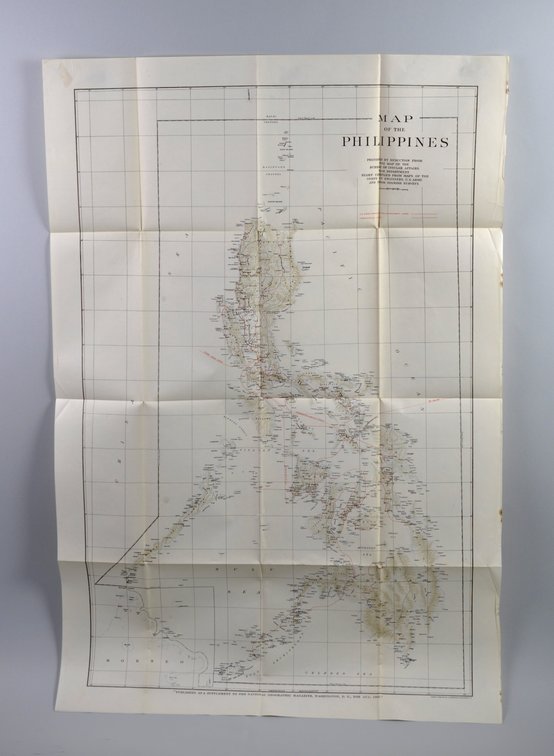 National Geographic Map of Philippines Aug 1905
