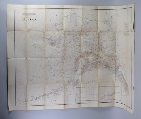 National Geographic Map of Alaska 1905