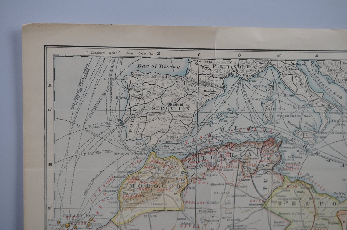 National Geographic Map of Africa 1909