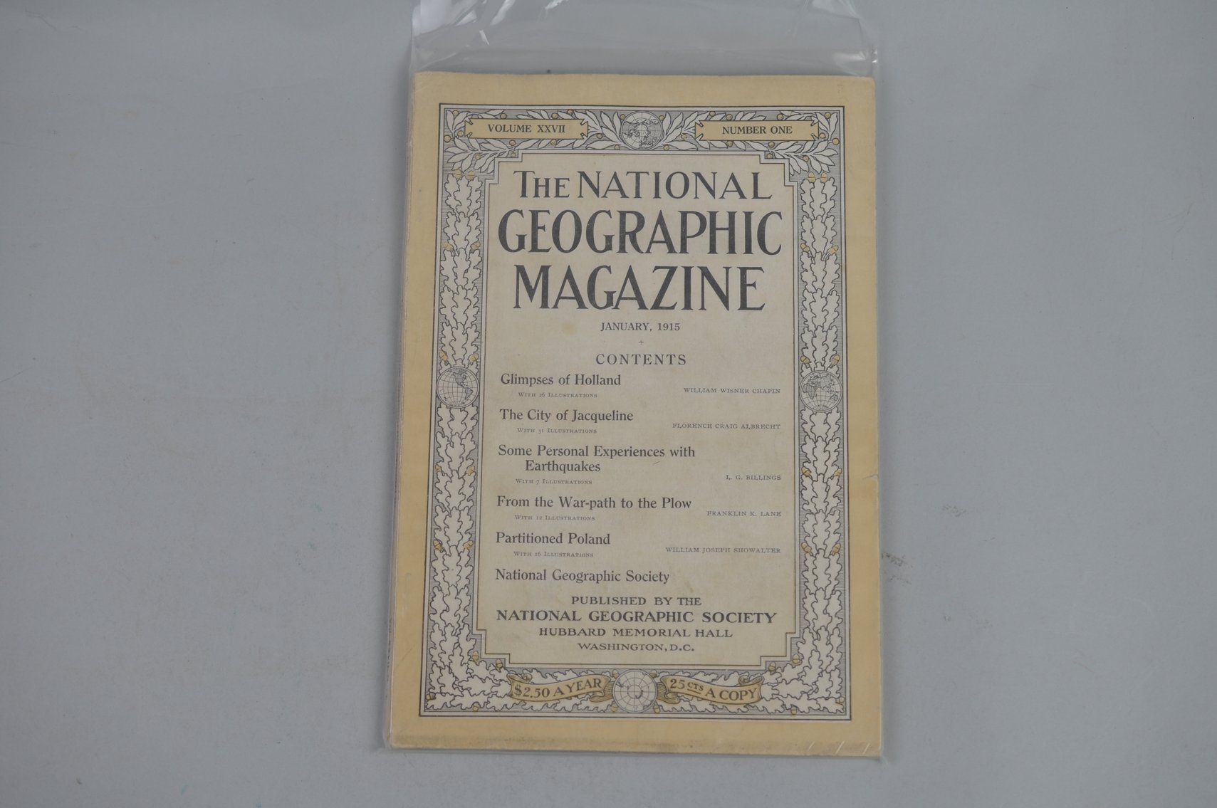 1915 January-May National Geographic Magazines
