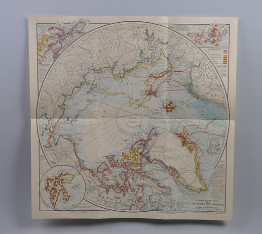 National Geographic Map of North Pole Regions 1907