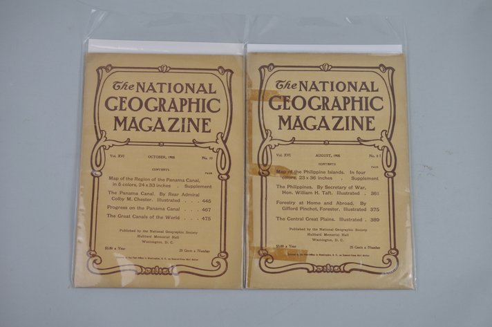 1905 August & October of National Geographics