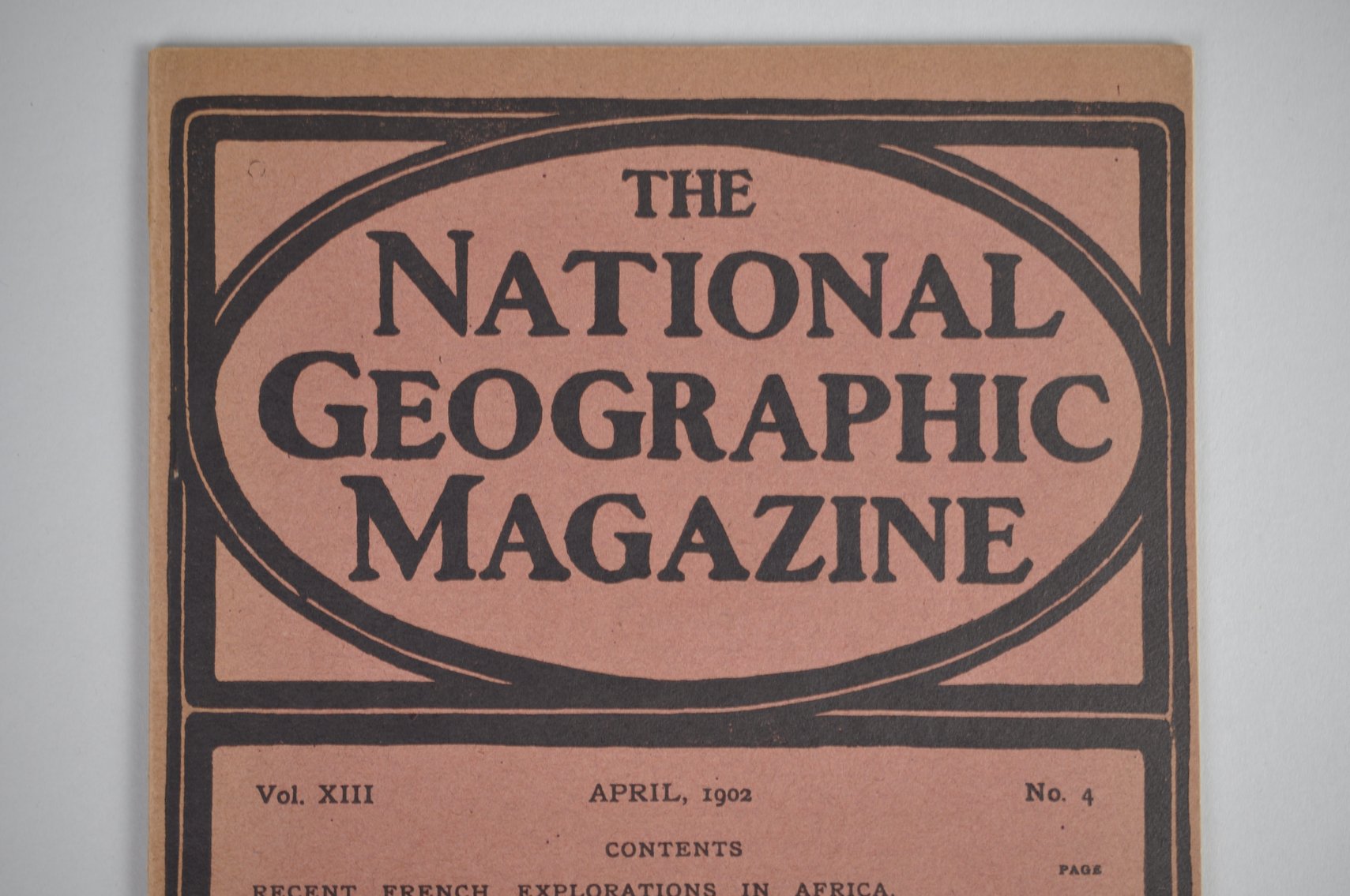 Vol. XIII No.4 – April 1902 National Geographic