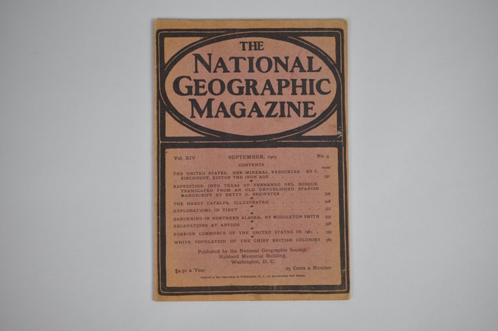 Vol. XIV No.9 – September 1903 National Geographic