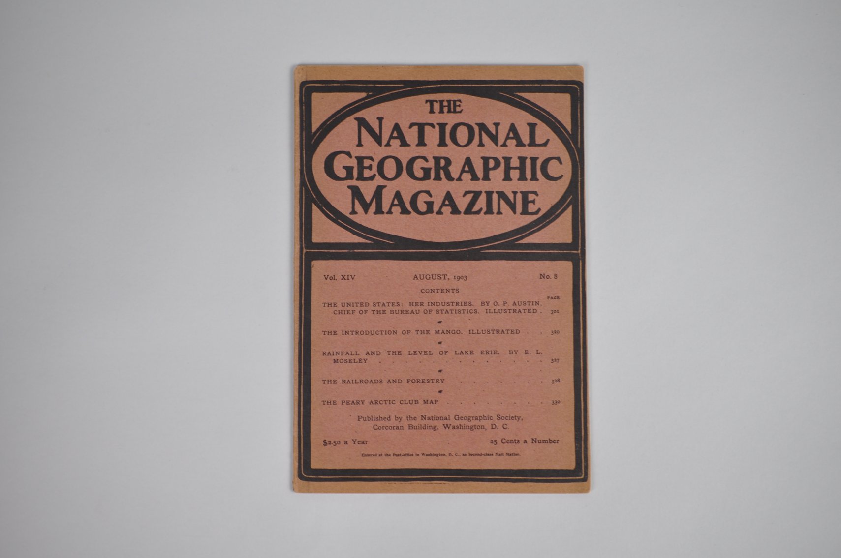 Vol. XIV No.8 – August 1903 National Geographic