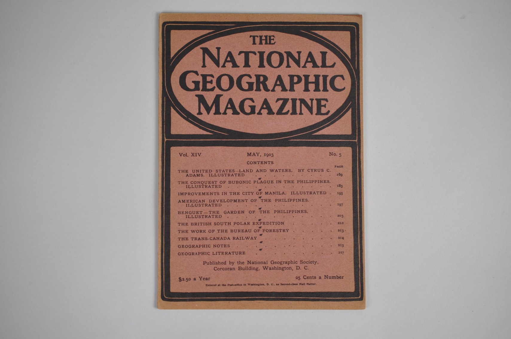 Vol. XIV No.5 – May 1903 National Geographic