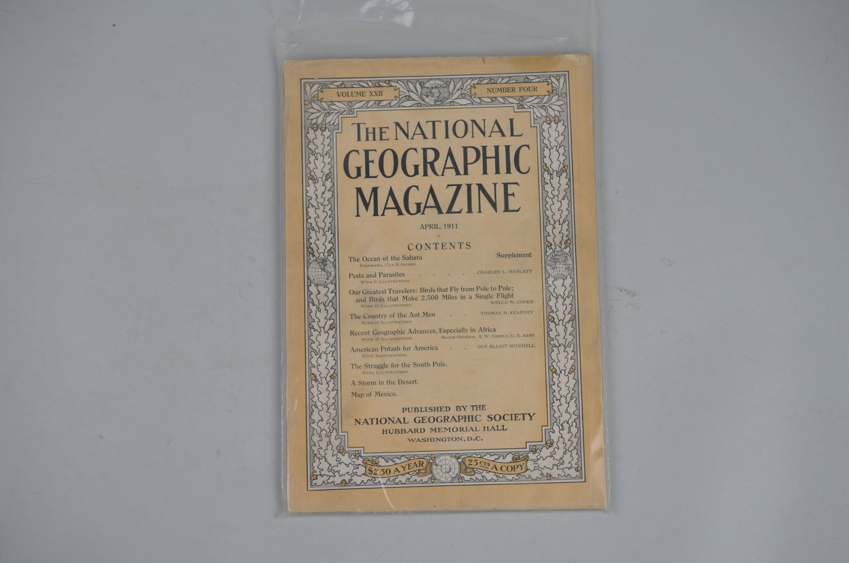 1911 January-May Nat Geo Magazines Vol XXII