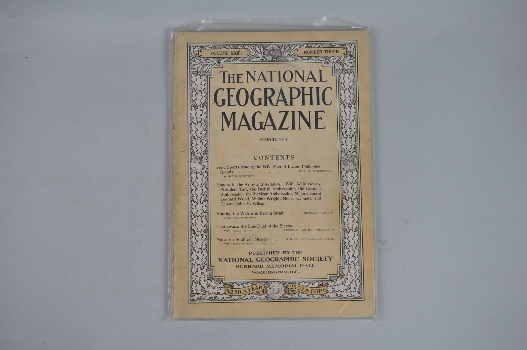 1911 January-May Nat Geo Magazines Vol XXII