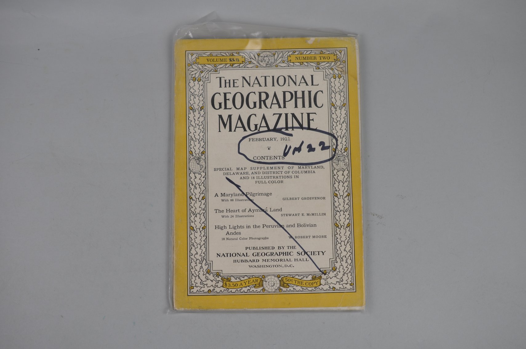 1911 January-May Nat Geo Magazines Vol XXII