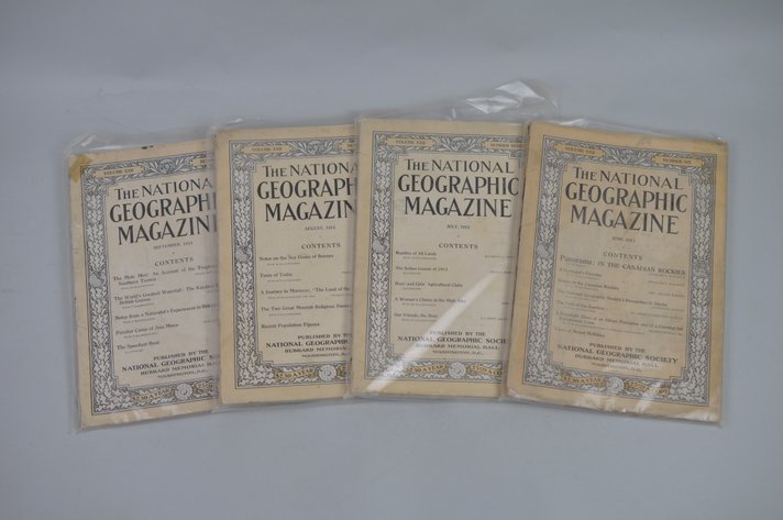 1911 June- December National Geographic Magazines