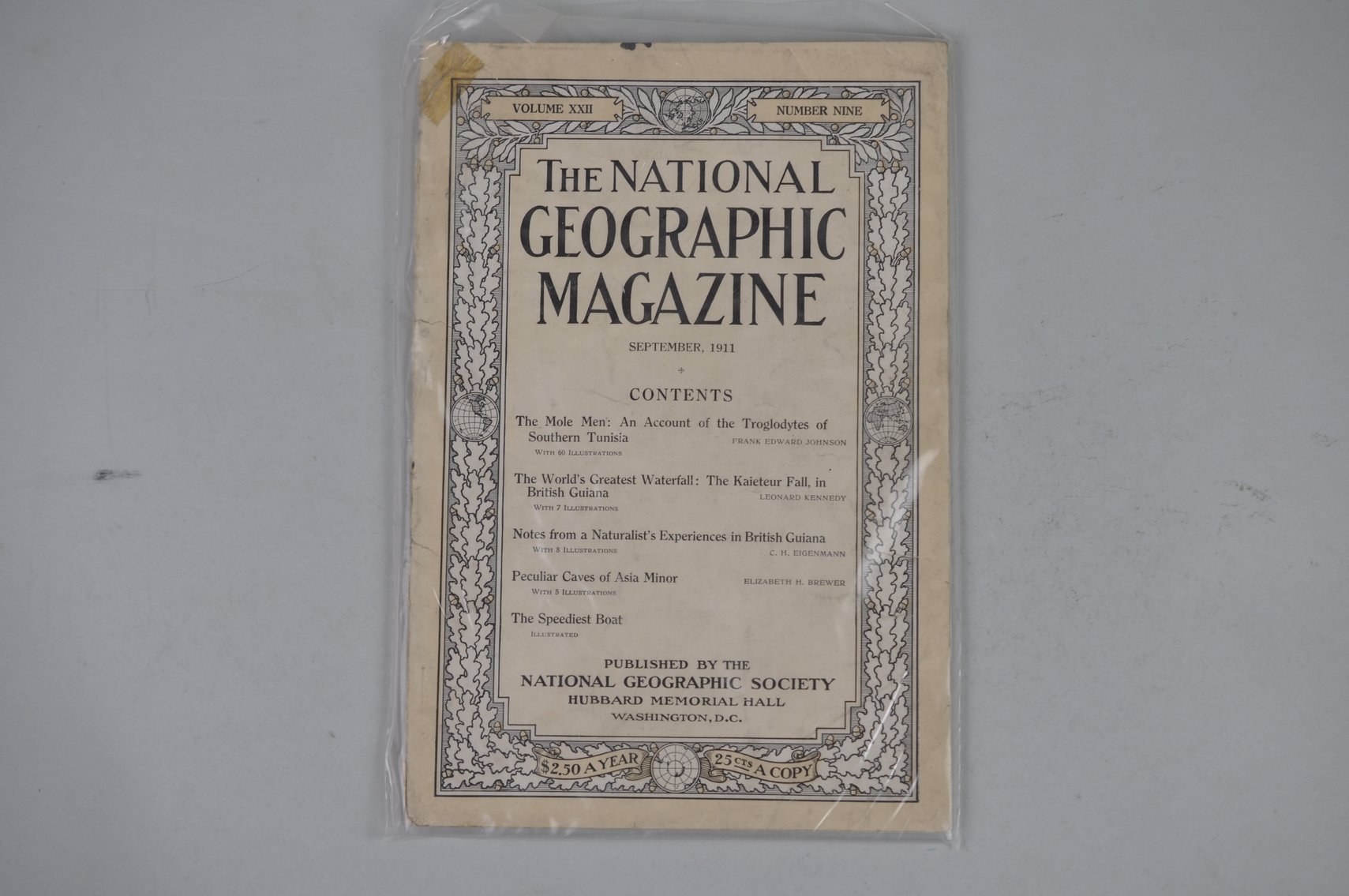 1911 June- September National Geographic Magazines