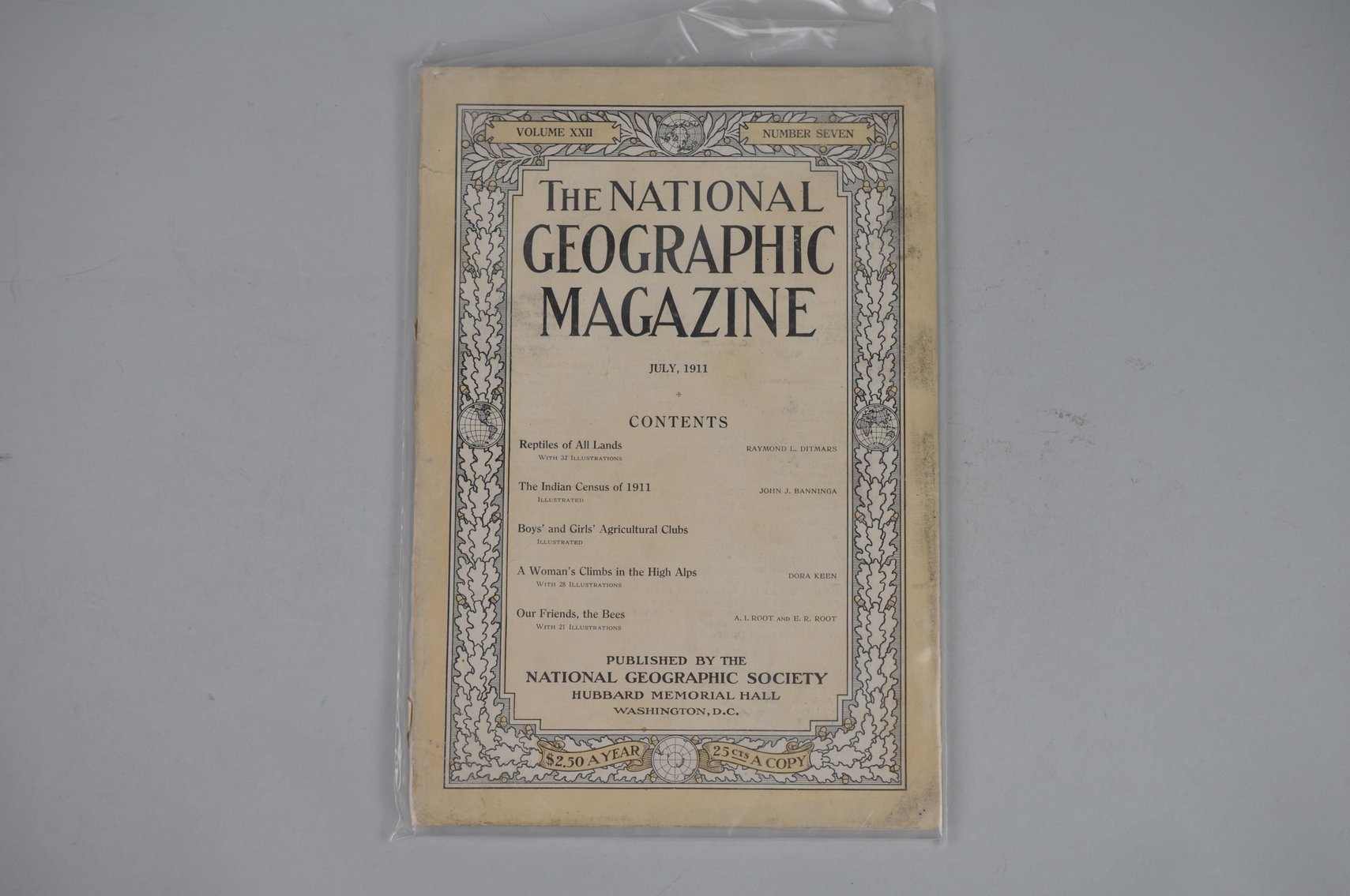 1911 June- September National Geographic Magazines