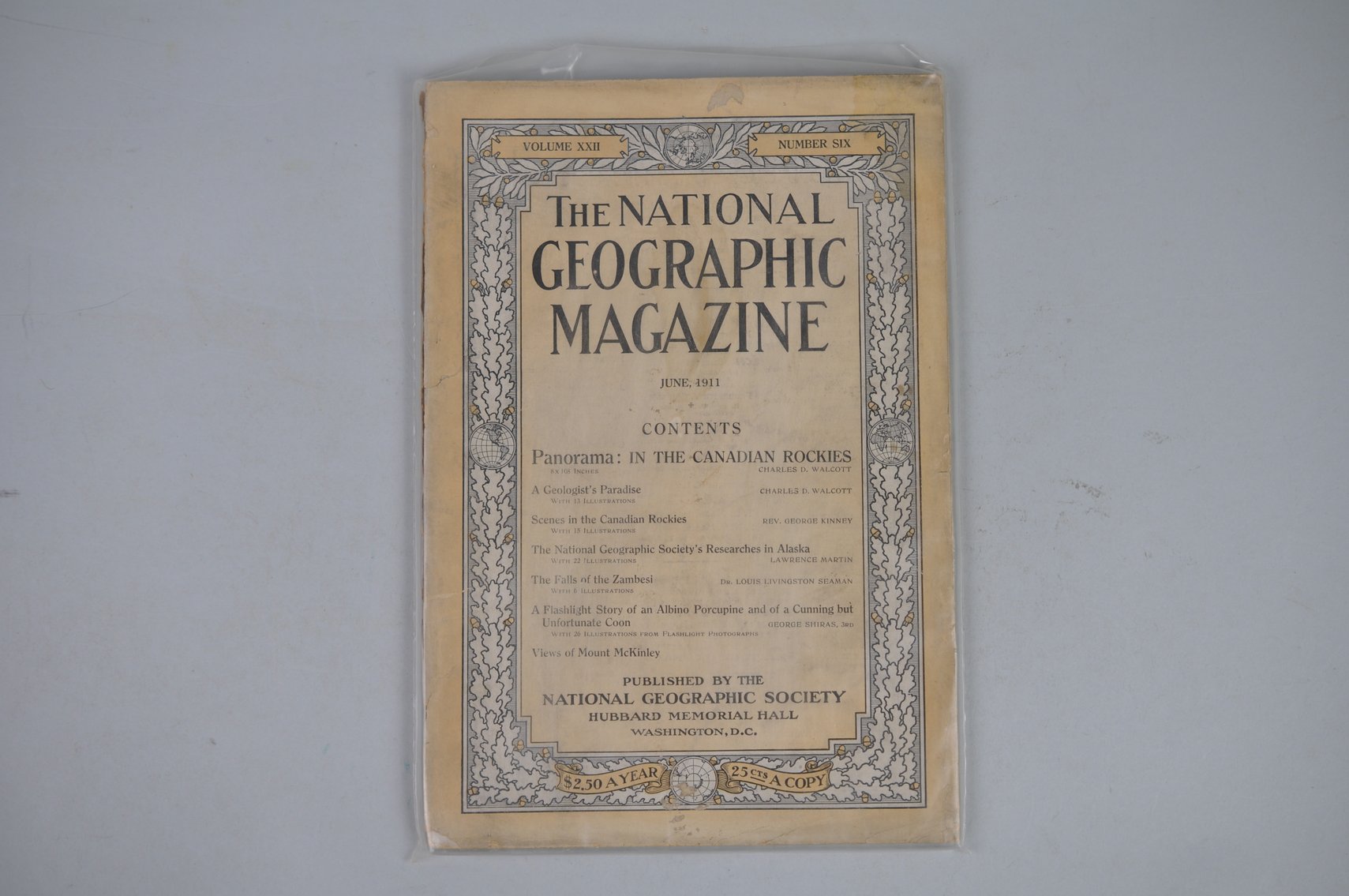 1911 June- September National Geographic Magazines
