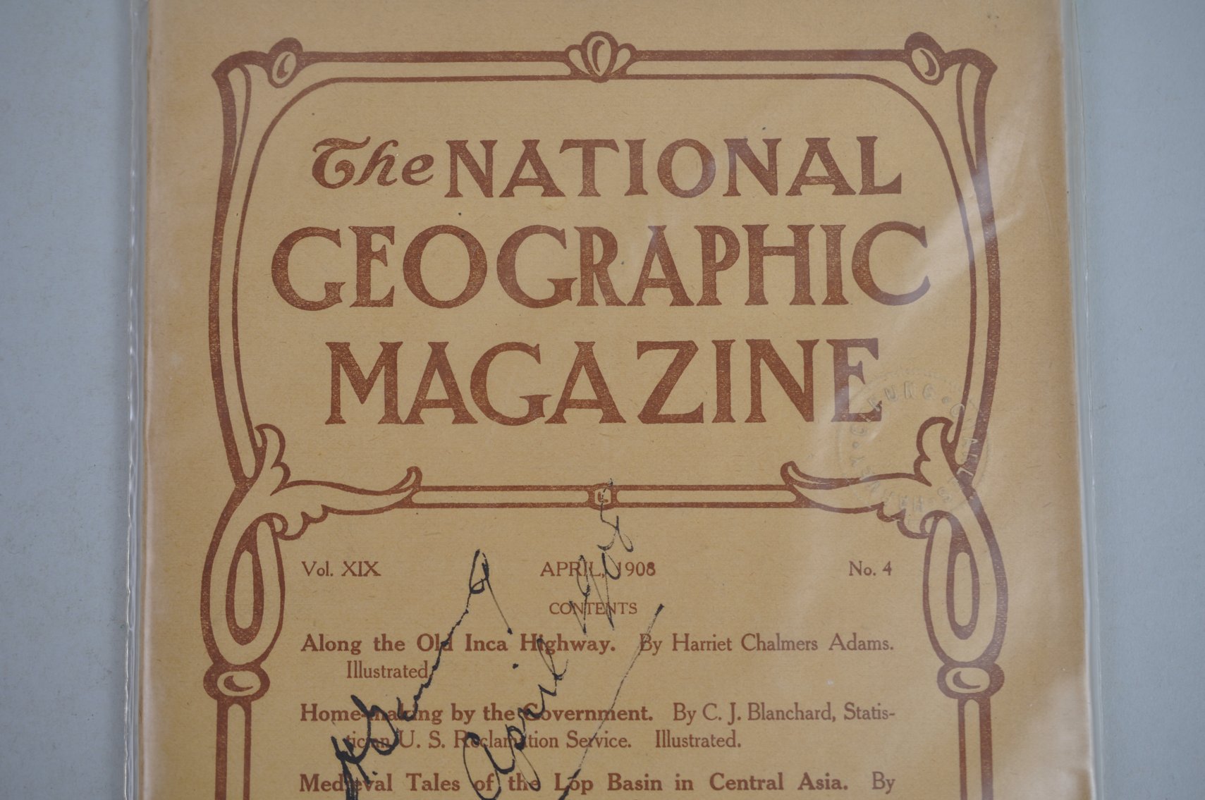 1908 April & May Issues of National Geographic