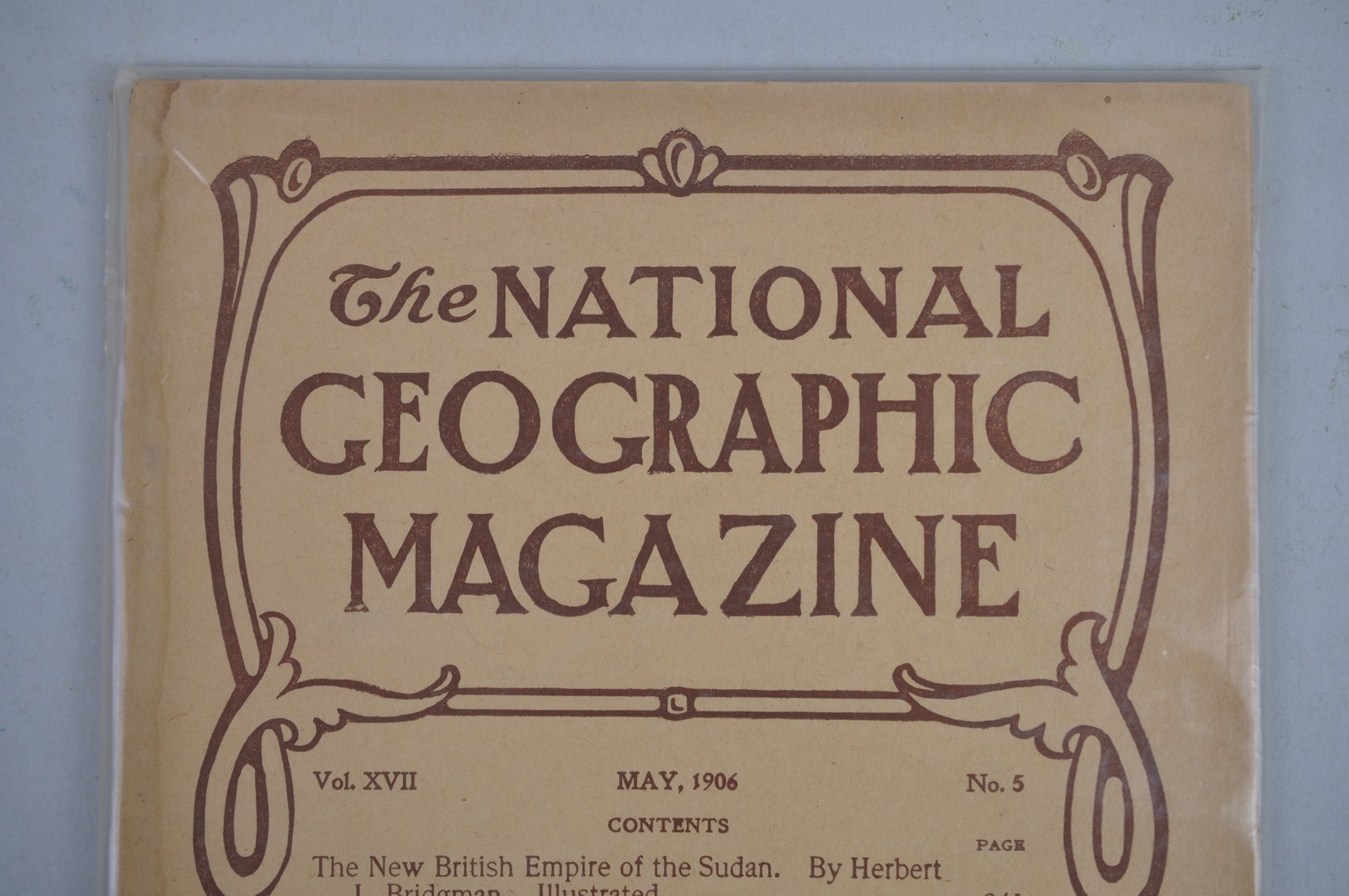1906 January & May National Geographic Magazines