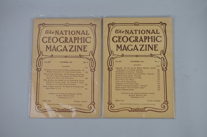 1905 November & December National Geographics