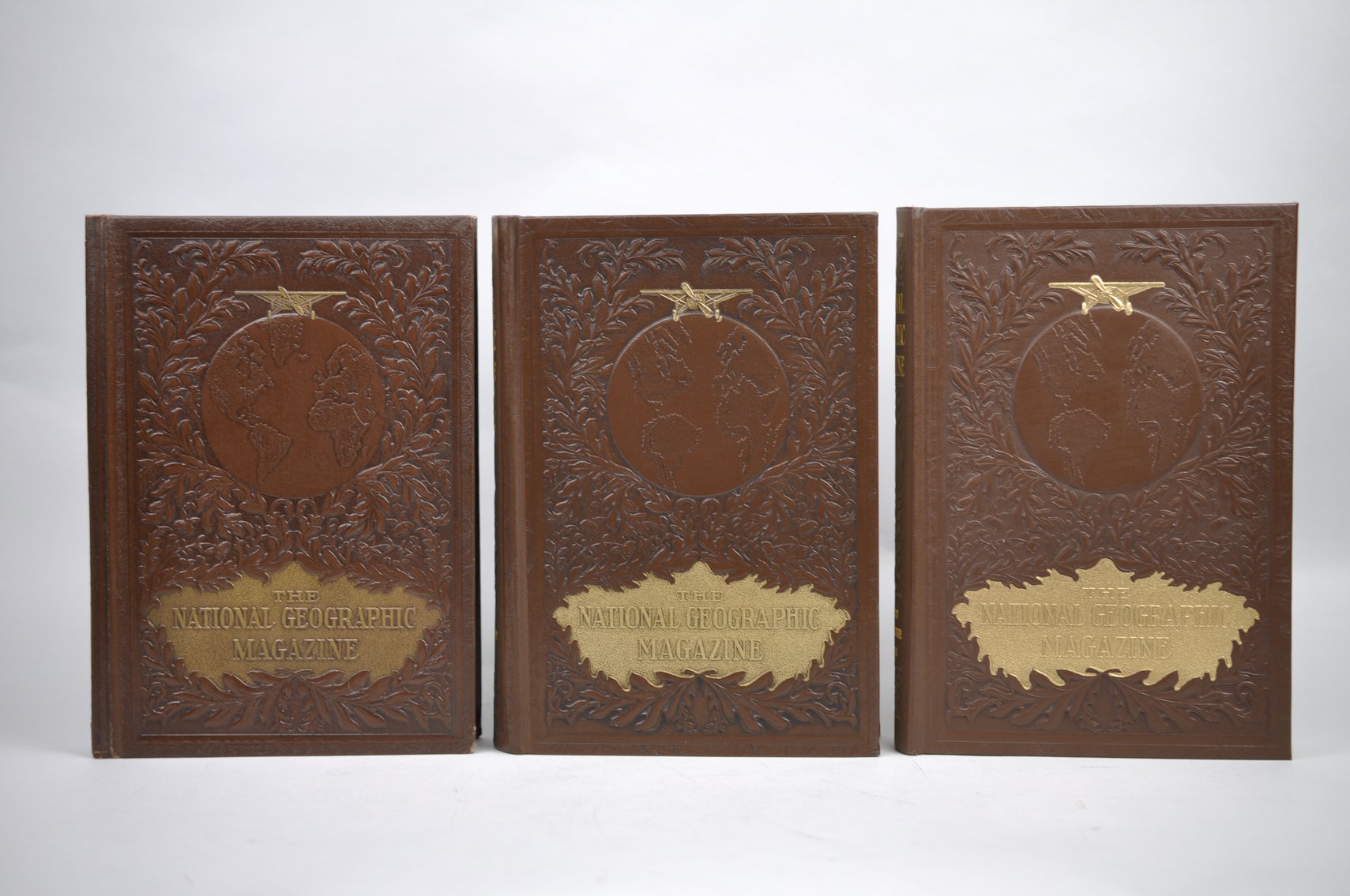 Vol. 37-42 National Geographic 1920-1922 Brown Leather Bound