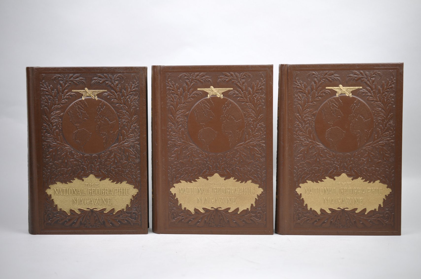 Vol. 43-47 National Geographic 1923-1925 Brown Leather Bound