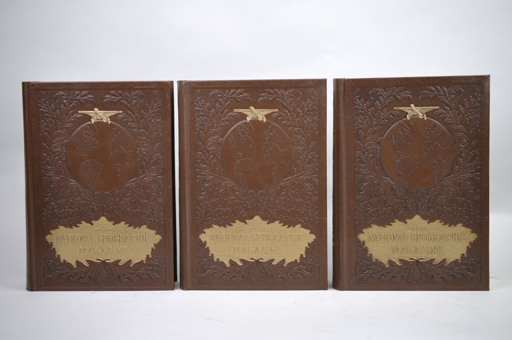 Vol. 49-54 National Geographic 1926-1928 Brown Leather Bound