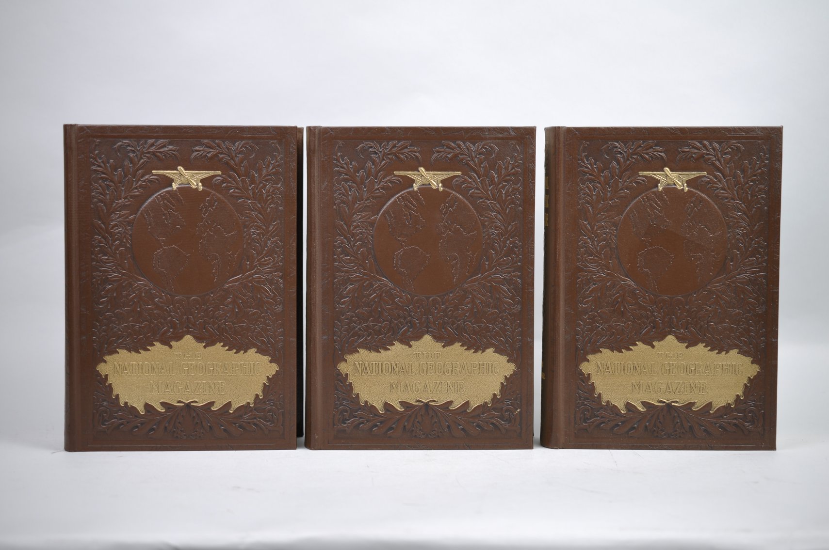 Vol. 49-54 National Geographic 1926-1928 Brown Leather Bound