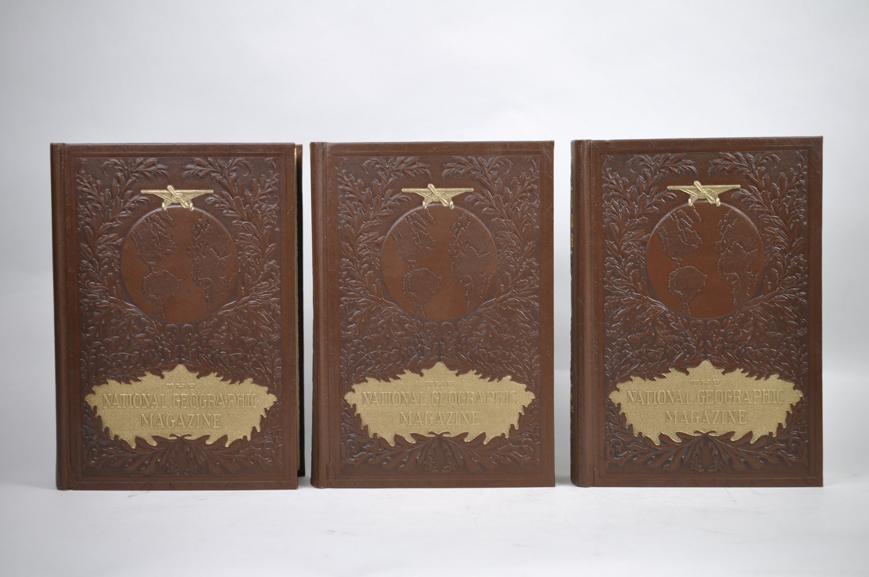 Vol. 55-60 National Geographic 1929-1931 Brown Leather Bound