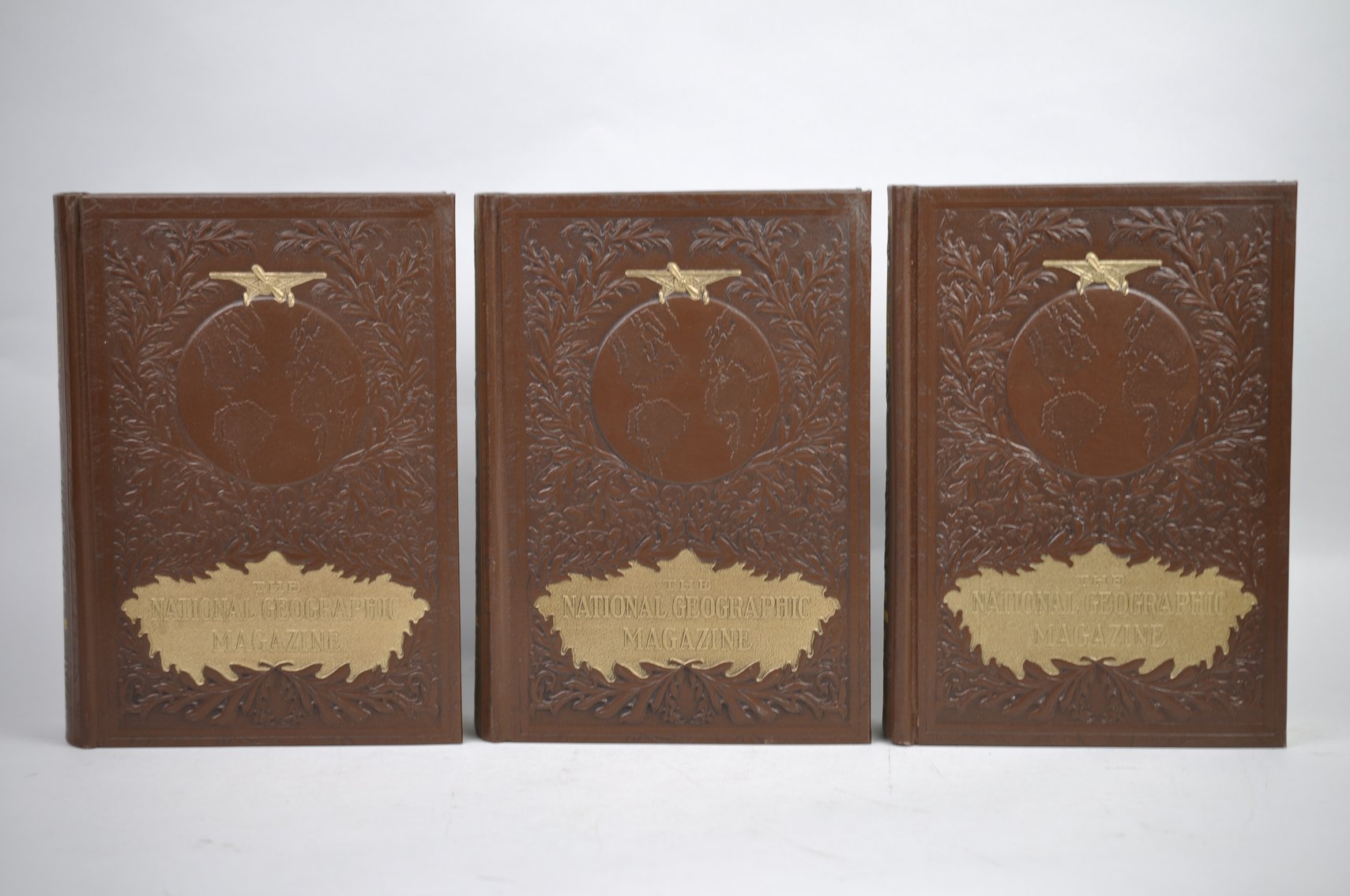 Vol. 55-60 National Geographic 1929-1931 Brown Leather Bound