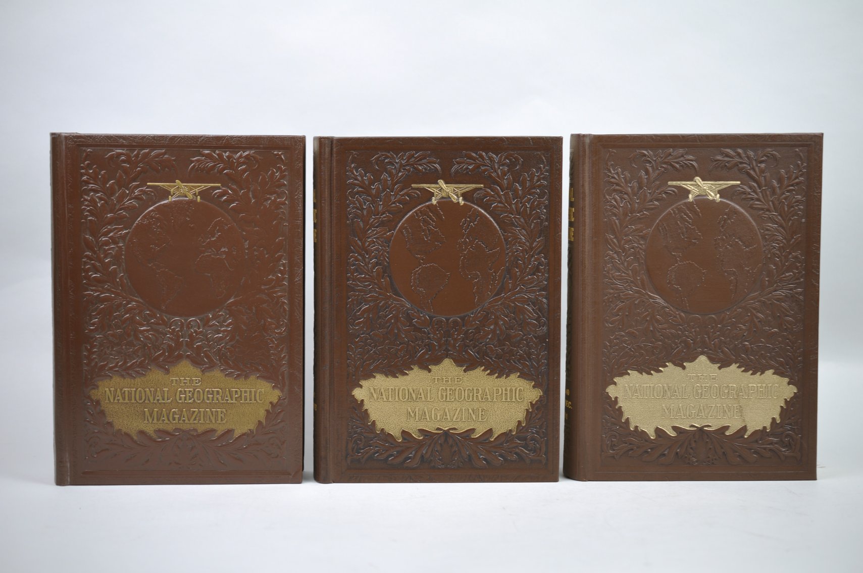 Vol. 37-42 National Geographic 1920-1922 Brown Leather Bound