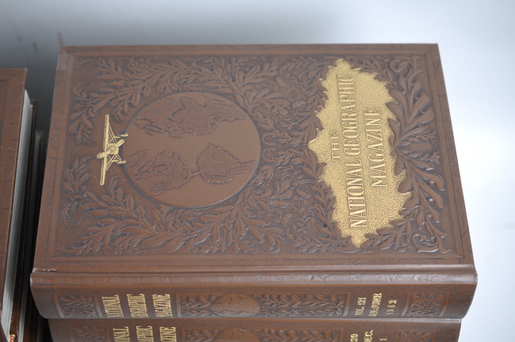 Vol. 119-136 National Geographic 1961-1969 Brown Leather Bound