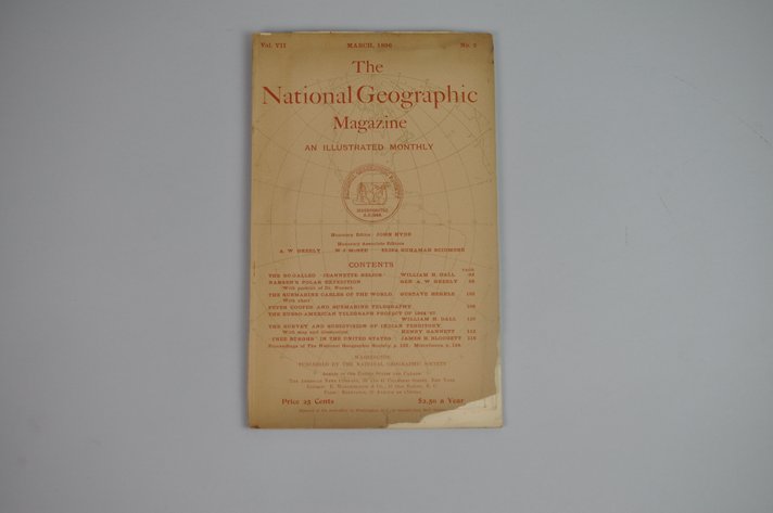 Vol. VII No. 3 – March 1896 National Geographic