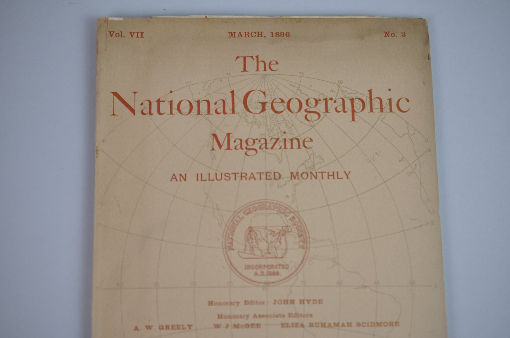 Vol. VII No. 3 – March 1896 National Geographic