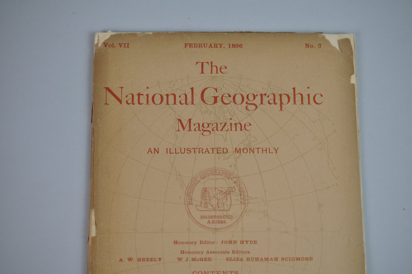 Vol. VII, No. 2 – February 1896 National Geographic