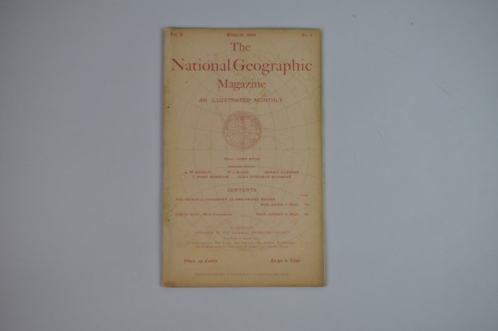 Vol. X No. 3 – March 1899 National Geographic
