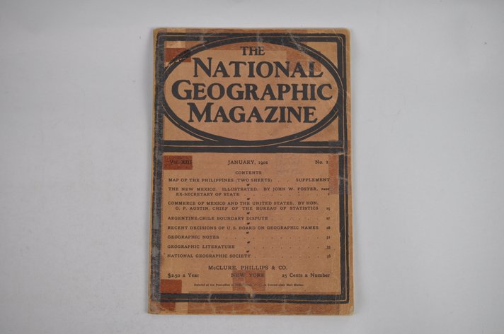 Vol. XIII No. 1 – January 1902 National Geographic