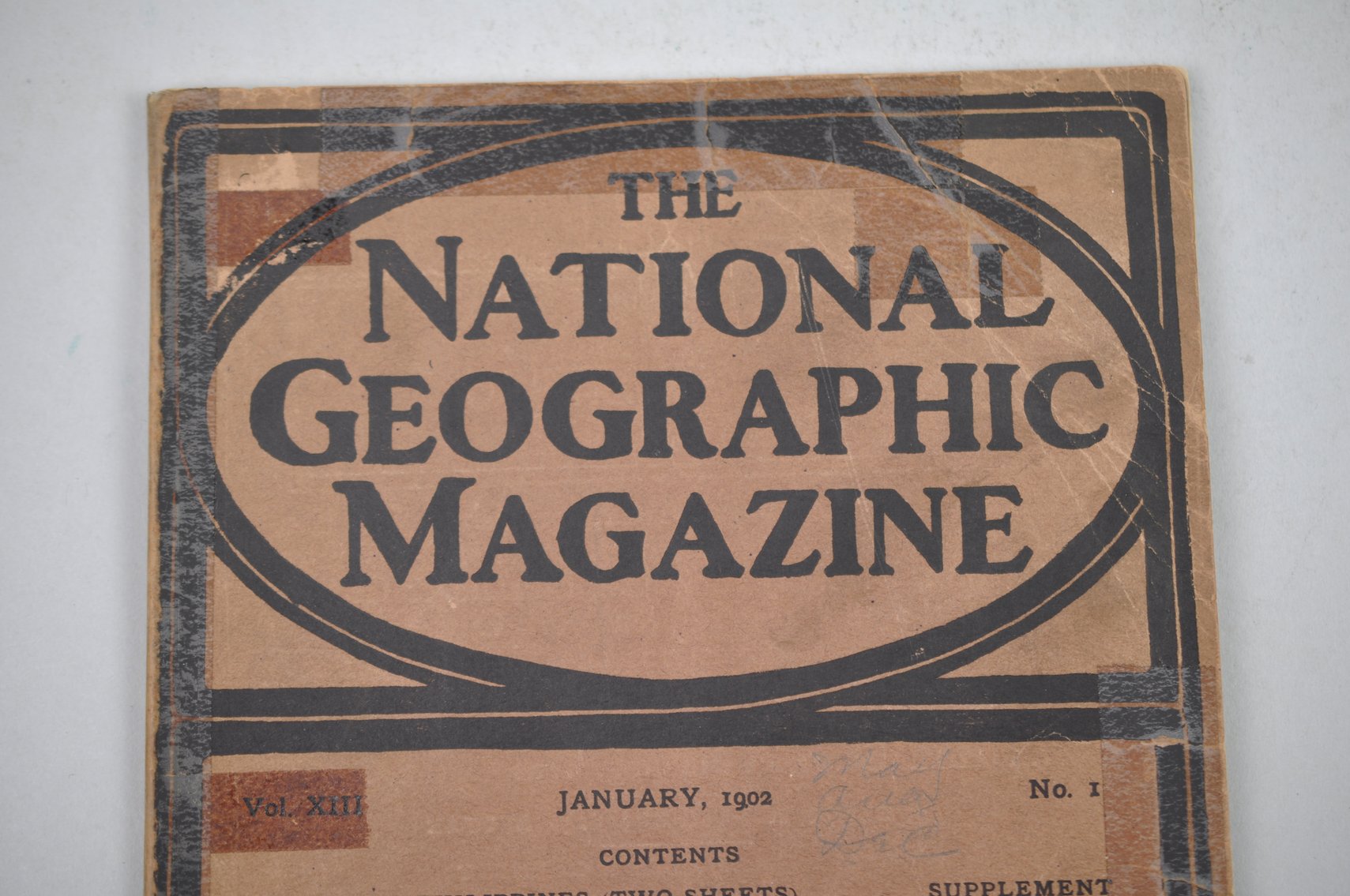 Vol. XIII No. 1 – January 1902 National Geographic