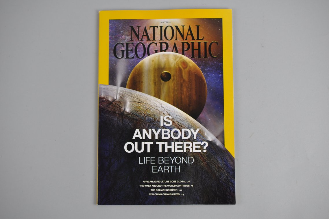 Boxes of National Geographics