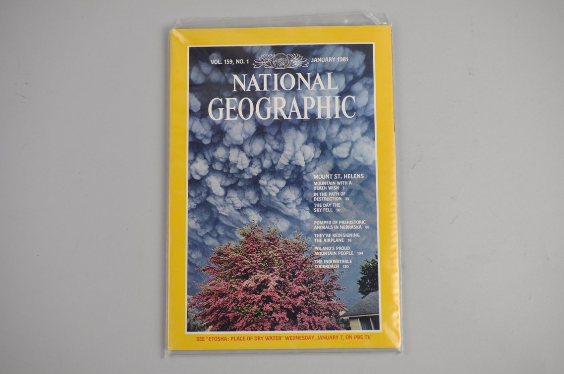 Boxes of National Geographics