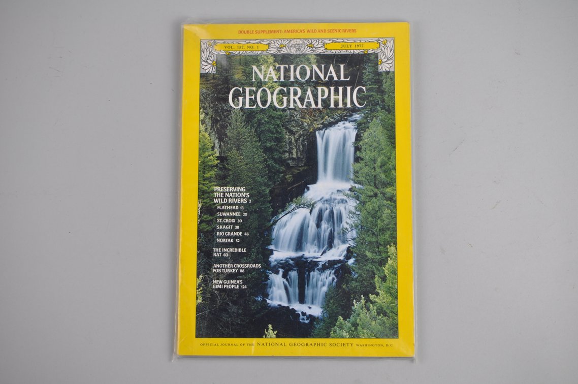Boxes of National Geographics