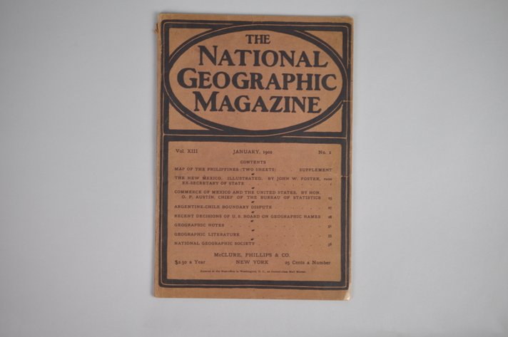 Vol. XIII No.1 – January 1902 National Geographic (Rare)