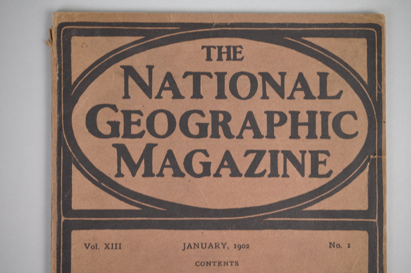 Vol. XIII No.1 – January 1902 National Geographic (Rare)