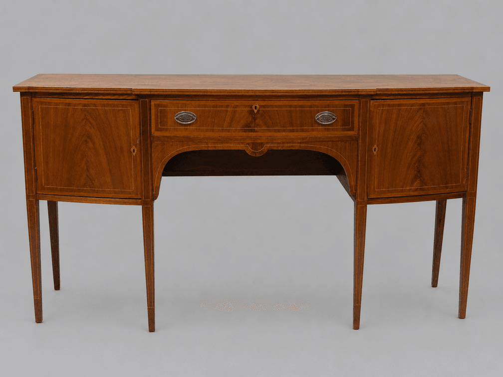 Hepplewhite Mahogany High Leg Sideboard