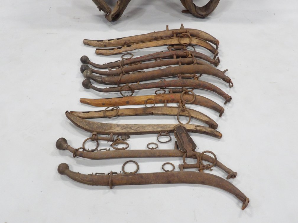 Horse Collar Harnesses, Hames, and Handmade Trunk
