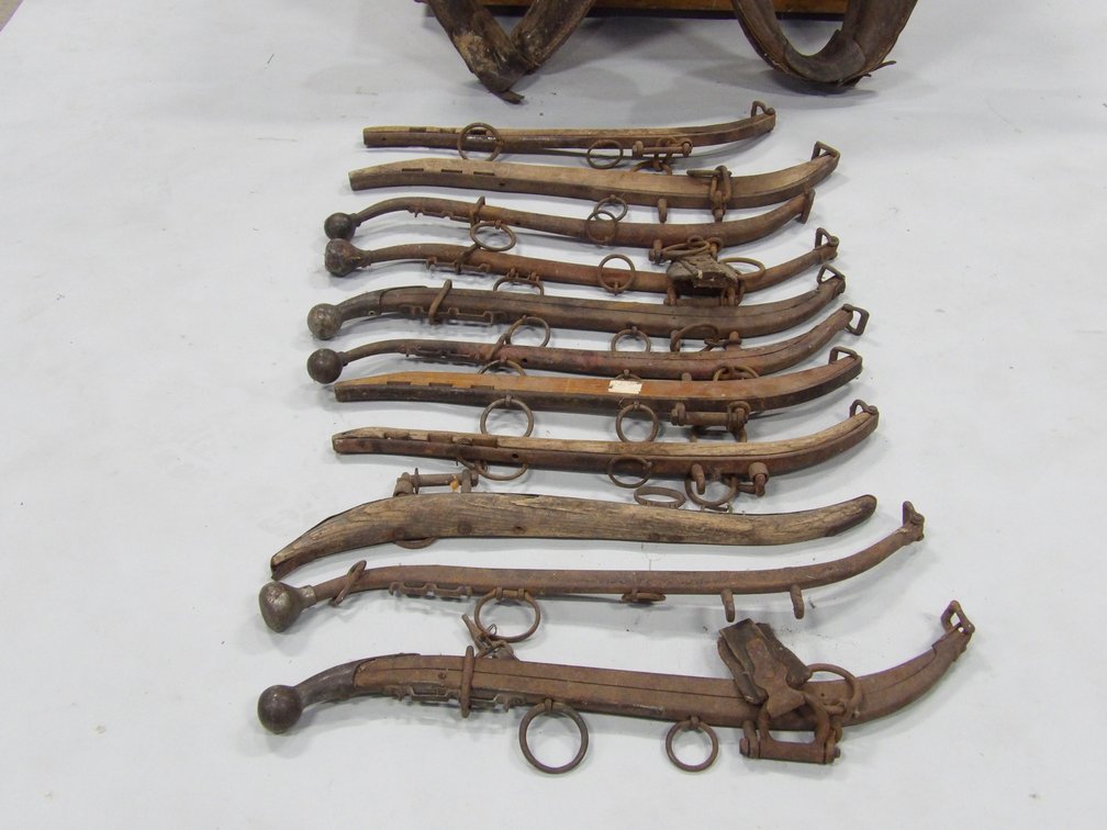 Horse Collar Harnesses, Hames, and Handmade Trunk