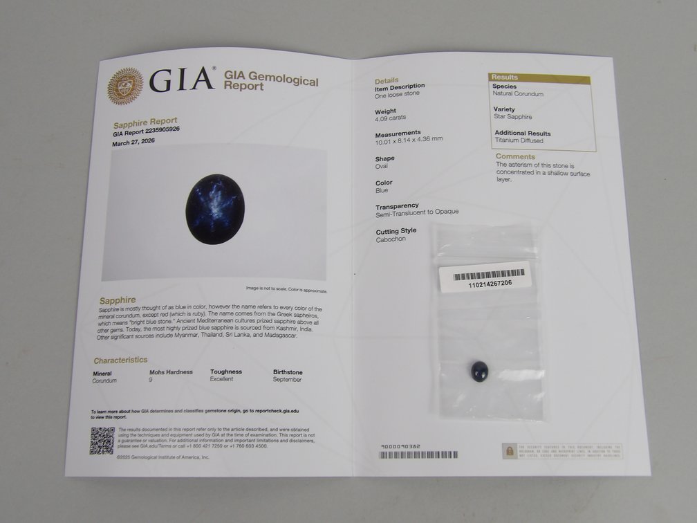 Natural Corundum Star Sapphire